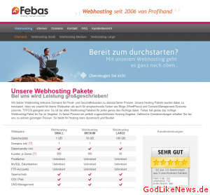 Febas Webhosting Screenshot