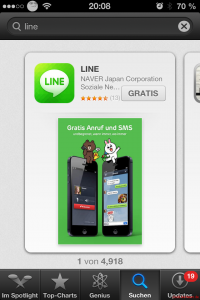 Line Messenger App im App Store