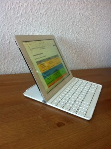 Logitech Ultrathin iPad Tastatur - Seitenprofil
