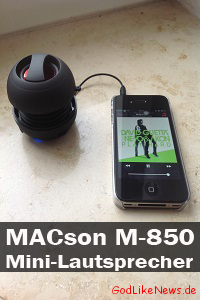 MACson M-850 Capsule Mini-Lautsprecher - Artikelbild