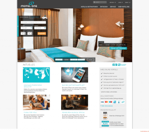 Motel One Webseite - Screenshot