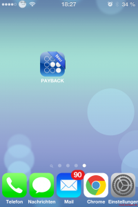 PAYBACK App auf iOS installiert