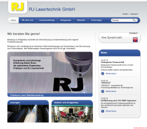 RJ Lasertechnik GmbH Screenshot
