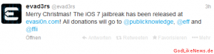 Twitter - evaders iOS  Jailbreak