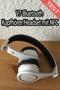 V7 Bluetooth Kopfhoerer Headset mit NFC - Test & Erfahrungen